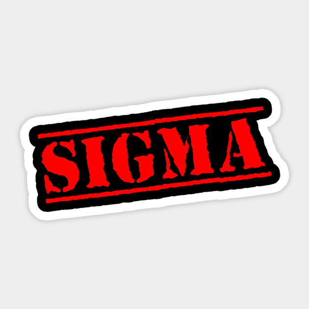 SIGMA stamp Sticker by Ghostmooner